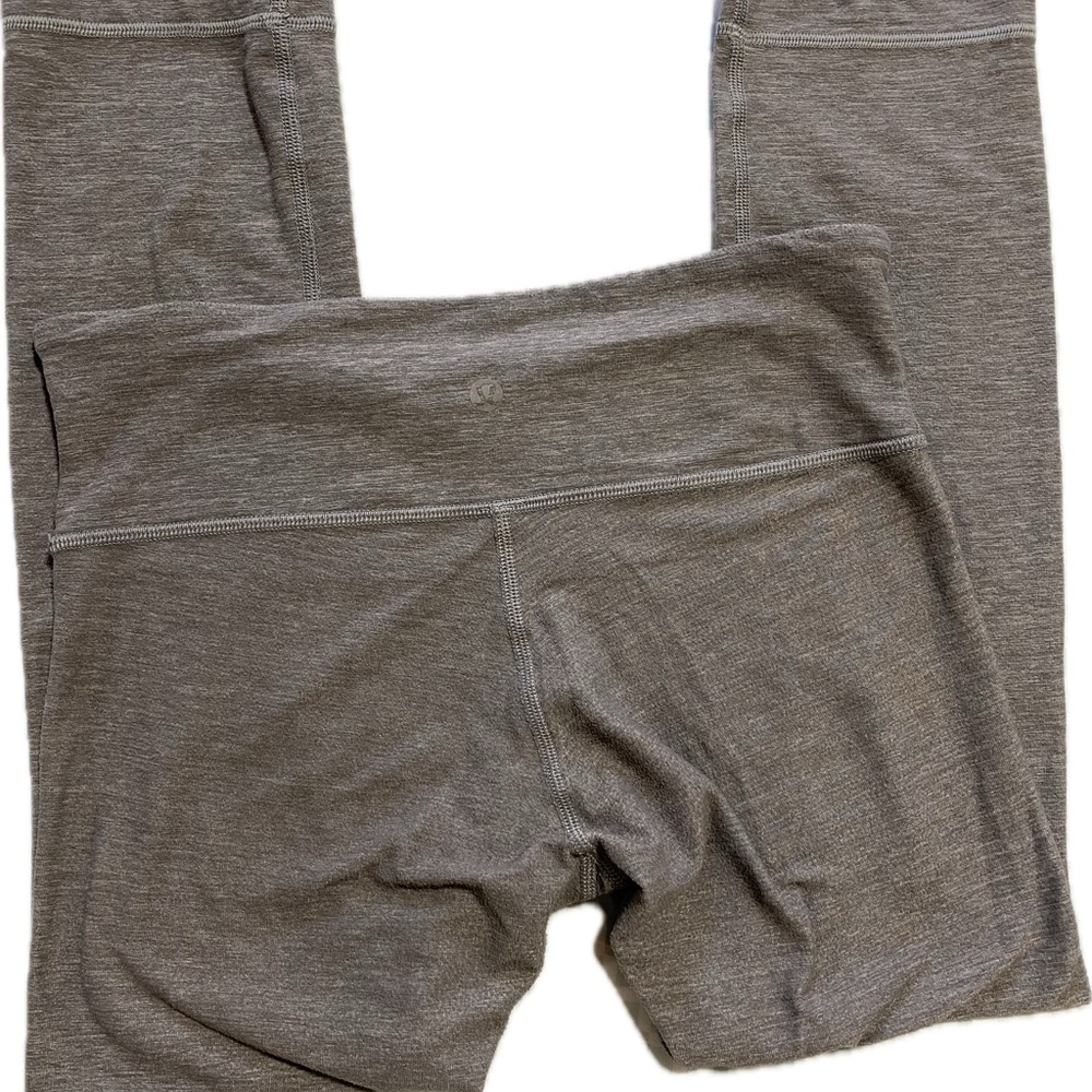 lululemon athletica Gray Heathered High-Rise Leggings